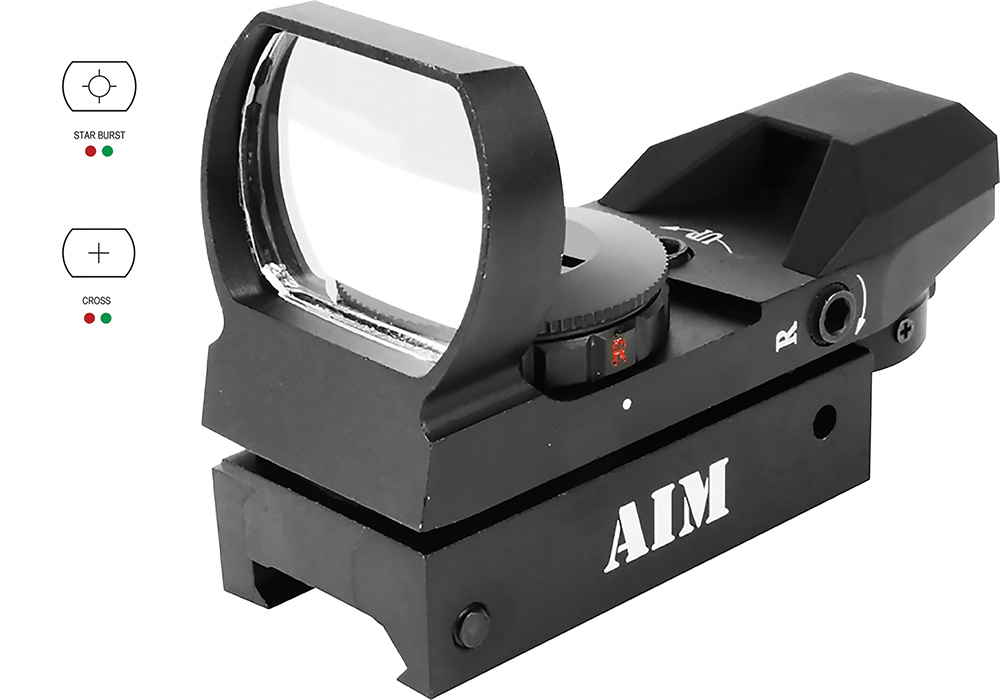Aim Sports RT403 Reflex Classic Edition Matte Black 1x 34mm Red/Green Multi Reticle