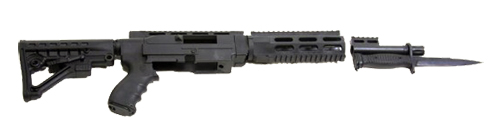 Archangel AA556R AR-15 Style Conversion Stock Black Synthetic 6 Position for Ruger 10/22