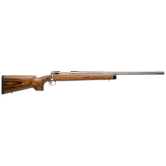 Savage Arms 01270 12 BVSS 22250 Rem Caliber with 41 Capacity, 26 Inch Barrel, Matte Stainless Metal Finish  Natural Brown Laminate Stock Right Hand Full Size .22.250 REM | 011356012708
