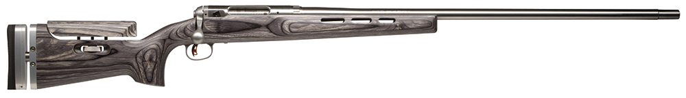 Savage Arms 18532 12 Palma 308 Win Caliber with 1rd Capacity, 30 Inch 113 Inch Twist Barrel, Matte Stainless Metal Finish, Gray Adjustable Laminate Stock  Target AccuTrigger Right Hand Full Size | 011356185327