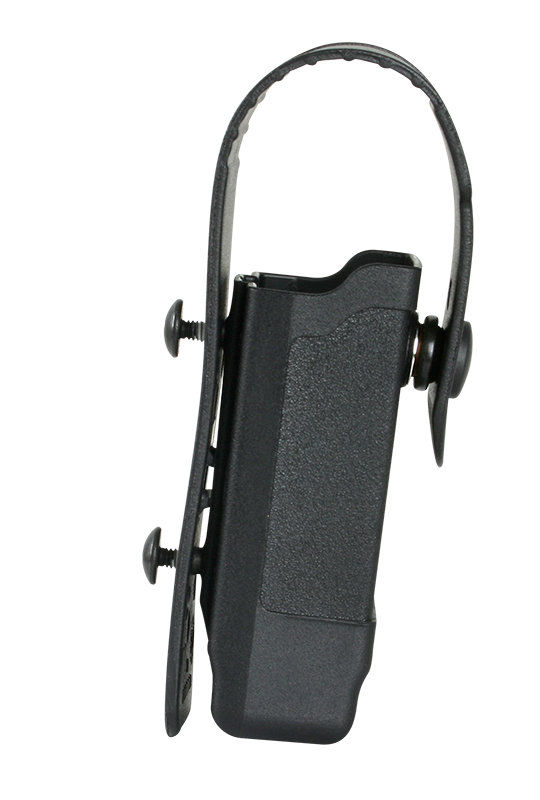 Blackhawk 430900BK Tactical Mag Pouch  Single Black Polymer Snap Compatible w/ Single Stack Compatible w/ Double Stack