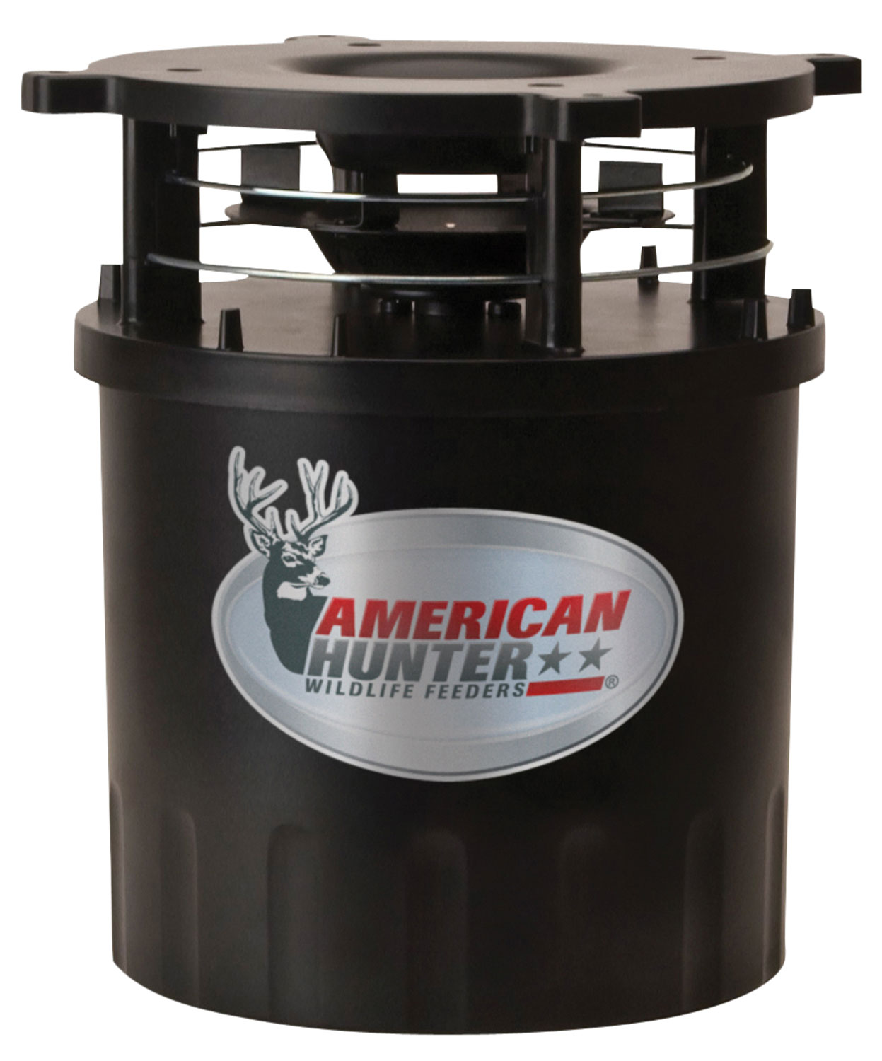 American Hunter 30591 RD-Pro Feeder Kit 24 Programs 1-30 Seconds Duration Black Powder Coated Features Digital Clock Timer & Varmint Guard