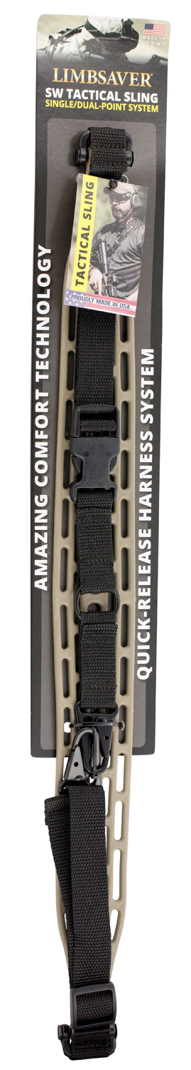 Limbsaver 12140 Tactical Sling made of Tan with Black Strap Nylon, 48