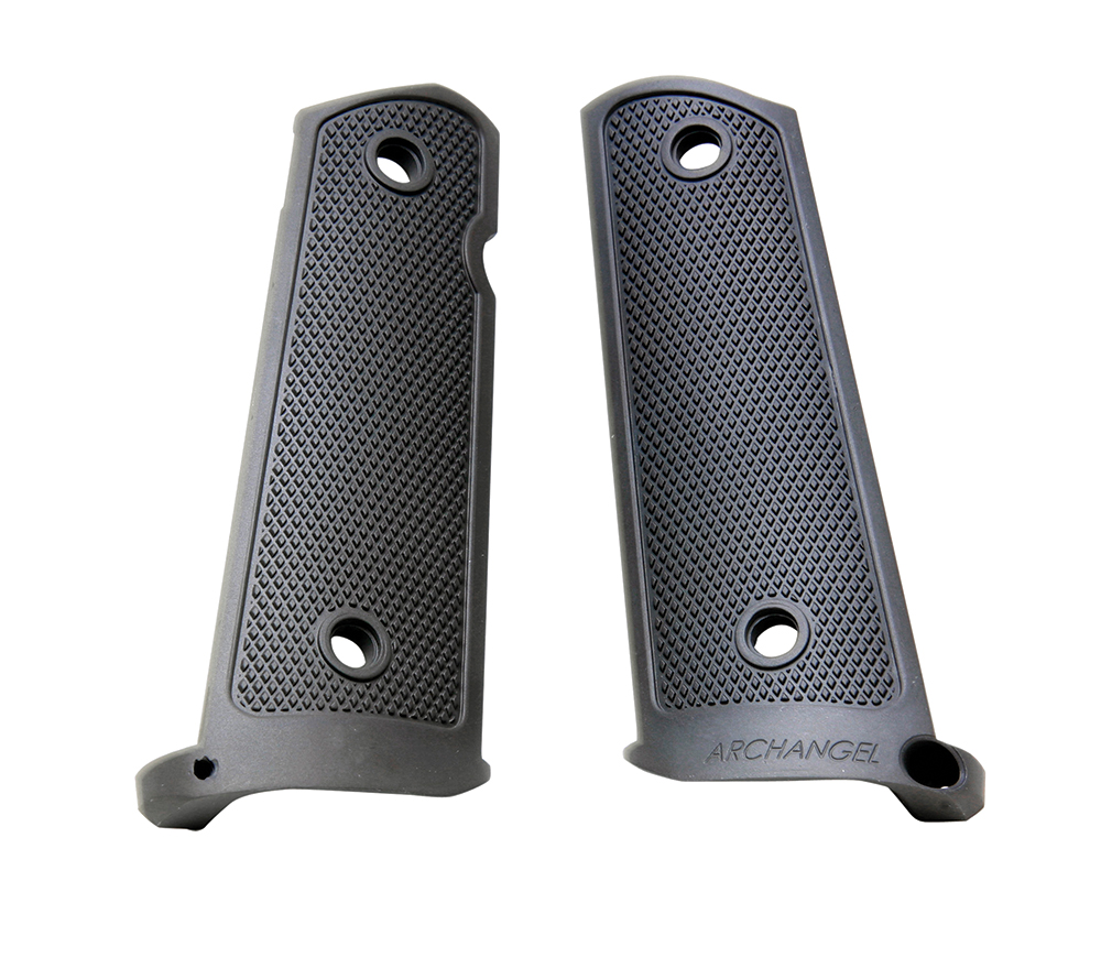 Archangel AA108 Grip Panels  Made of Aluminum With Black Anodized Diamond Checkering Finish for 1911 Government