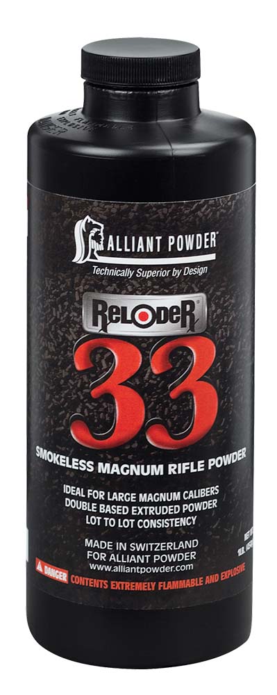 Alliant 150680 Reloder 33 Smokeless Magnum Rifle Powder 8lb 1 Canister