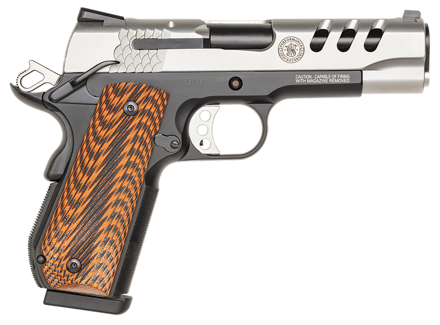 SW1911PCRB 45ACP 4.25 Inch SS FS  170344 BOBTAIL/SCANDIUM FRAME  | .45 ACP | 022188703443