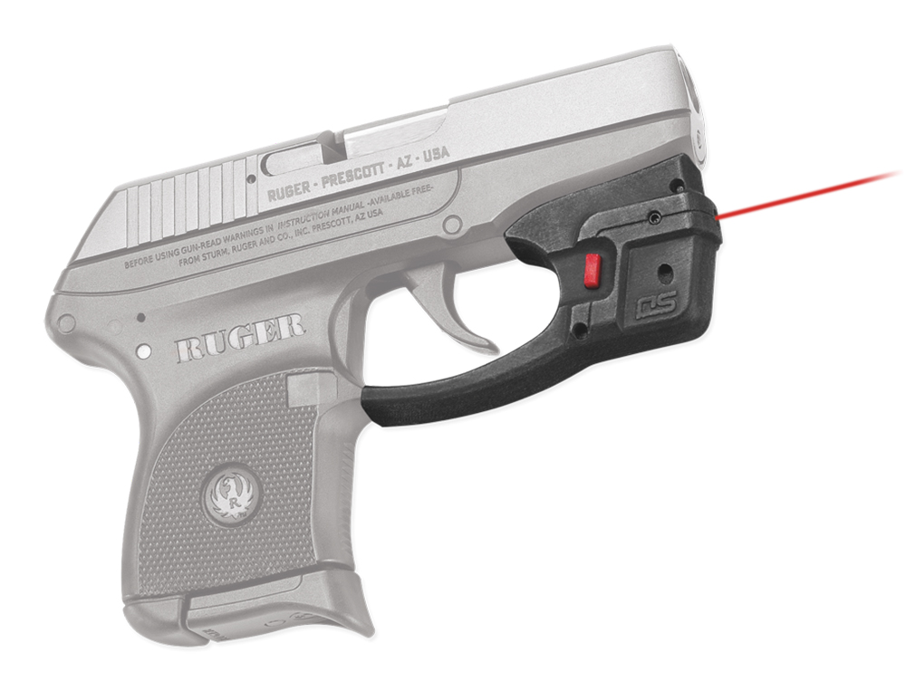 Crimson Trace DS122 Defender Accu-Guard 5mW Red Laser with 633nM Wavelength & Black Finish for Ruger LCP (Except LCP II Variant)