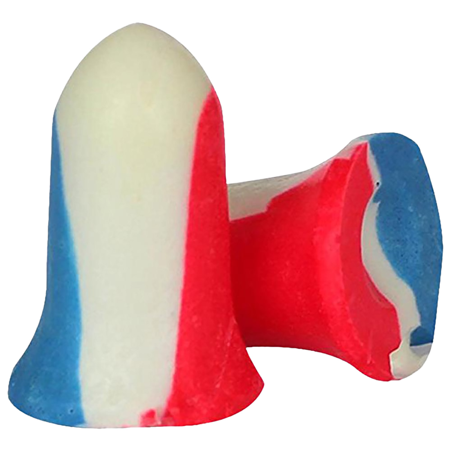 Howard Leight R01891 USA Shooters Earplugs  Foam 33 dB In The Ear Red/White/Blue Adult 10 pair | 033552018919