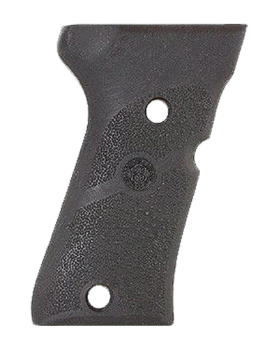 Hogue 93010 Grip Panels  Cobblestone Black Rubber for Beretta 92 Compact