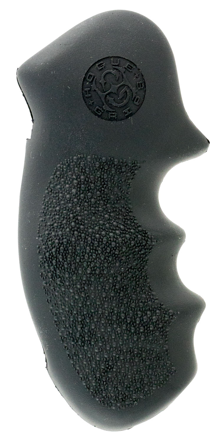 Hogue 19000 Monogrip  Black Rubber with Finger Grooves for S&W K, L Frame with Round Butt