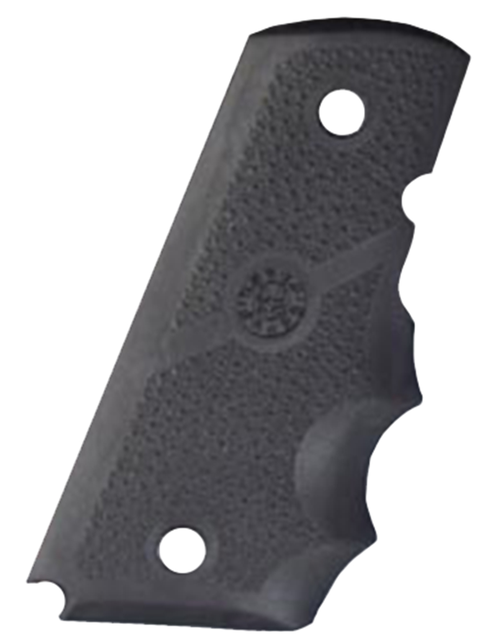 Hogue 43000 Rubber Grip  Cobblestone Black with Finger Grooves for 1911 Officer