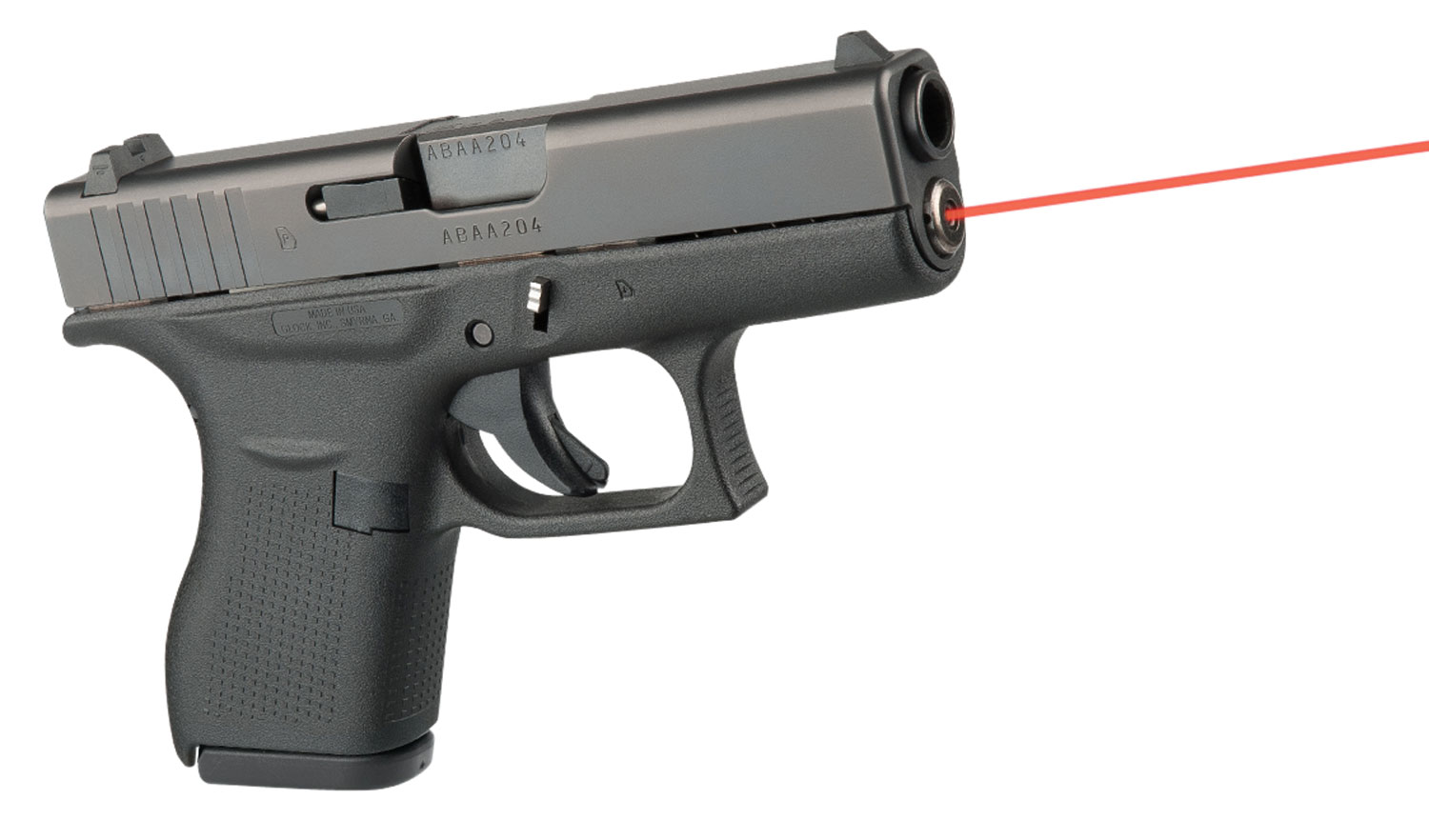 LaserMax LMSG42 Guide Rod Laser 5mW Red Laser with 650nM Wavelength & Made of Stainless Steel for Glock 42