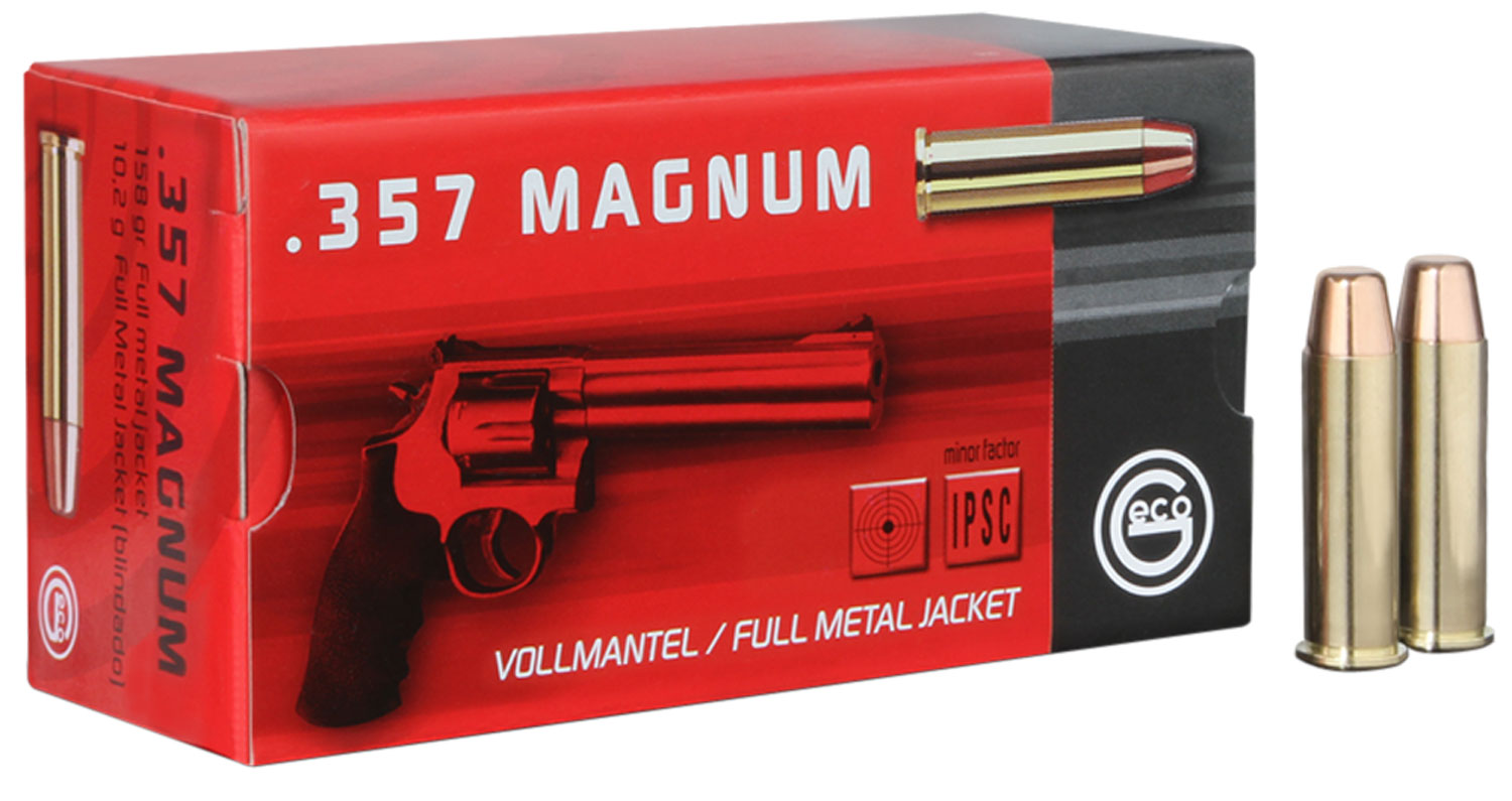 272040050 FMJ Geco 
357 Magnum 158 GR Full Metal Jacket 50 Bx/ 20 Cs