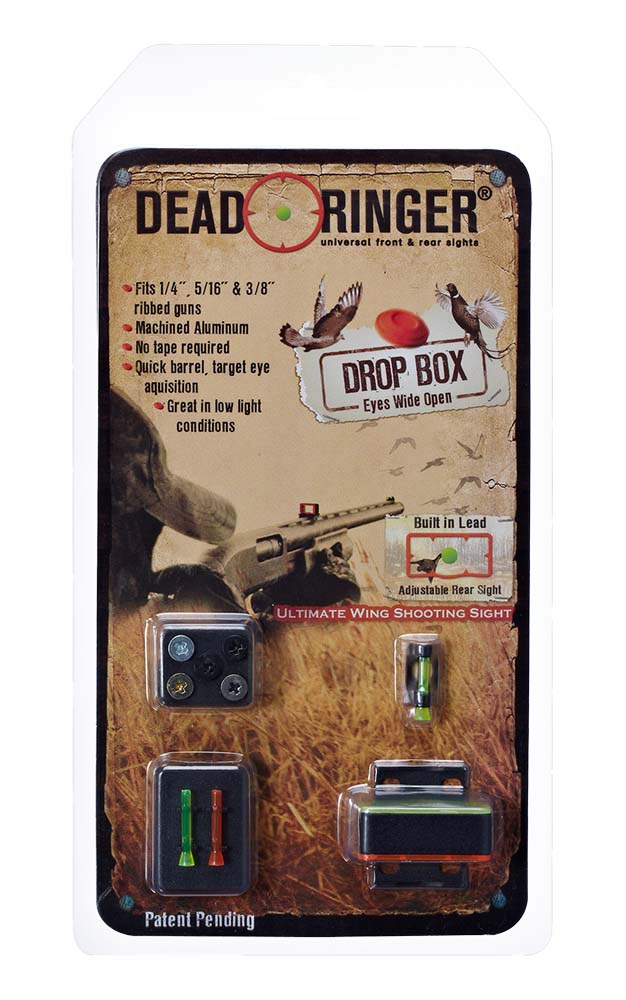 Dead Ringer DR4454 Drop Box  Green, Orange Lexan Front, Black Rear Black for Shotgun
