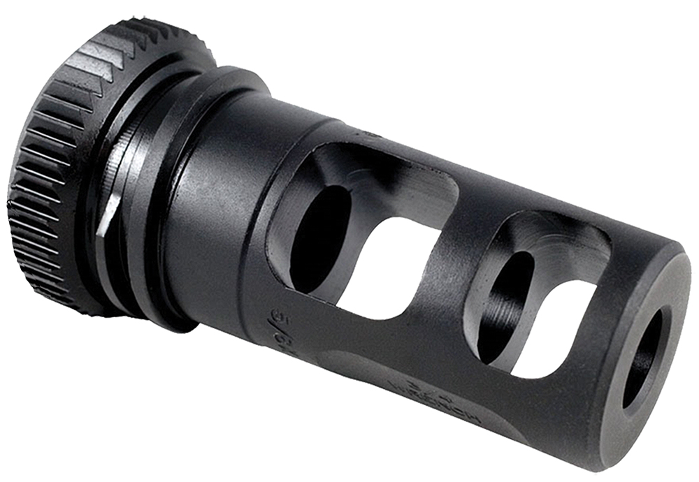 Advanced Armament 64132 Blackout 51T Muzzle Brake 5.56mm 1/2x28 tpi 17-4 Stainless Steel Black Nitride