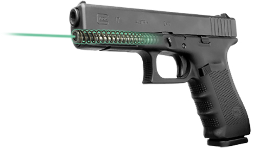 LaserMax LMS1141G Guide Rod Laser 5mW Green Laser with 520nM Wavelength, 20 yds Day/300 yds Night Range & Made of Aluminum for Glock 17, 22, 31, 37 Gen1-3