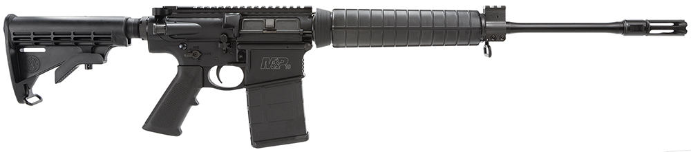 Smith  Wesson 811308 MP10 Optic Ready 308/7.62x51mm NATO 201 18 Inch Armornite Barrel, Matte Black Receiver, Black 6 Position Stock  Polymer Grip, Ambidextrous Manual Safety  | 7.62x51mm NATO | 022188150285
