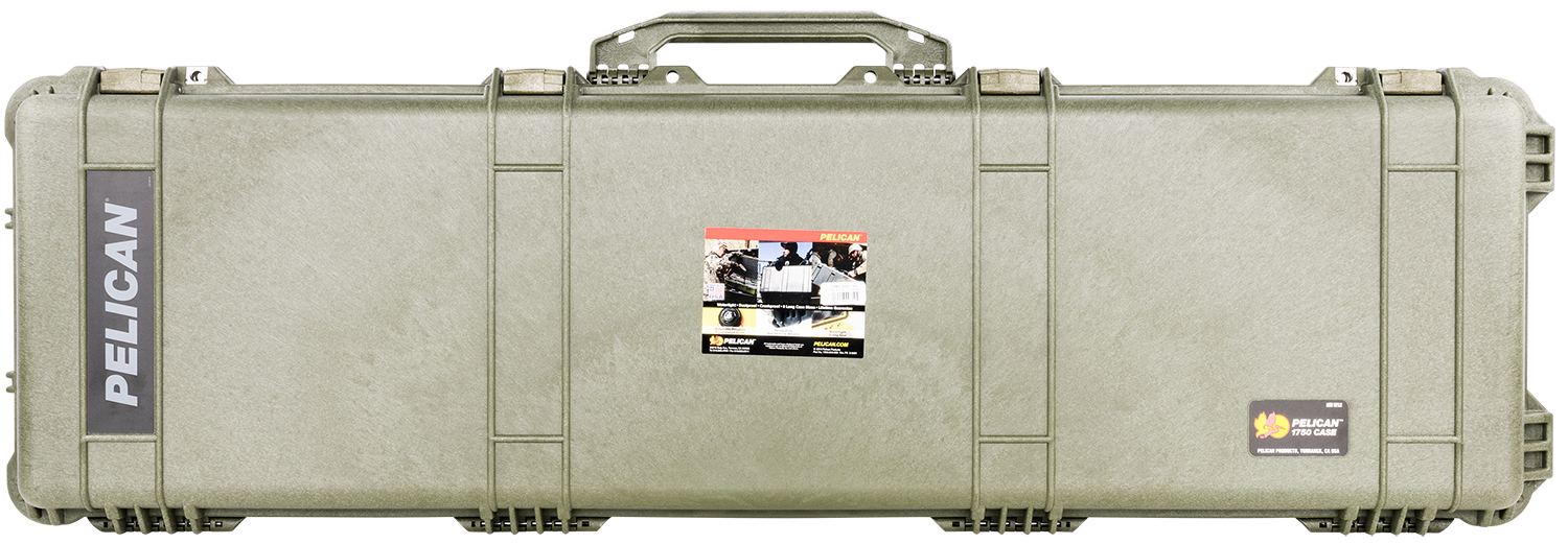 Pelican 1750000130 Protector Long Case 53 Inch OD Green Polypropylene Rifle/Shotgun w/Wheels | 019428006105
