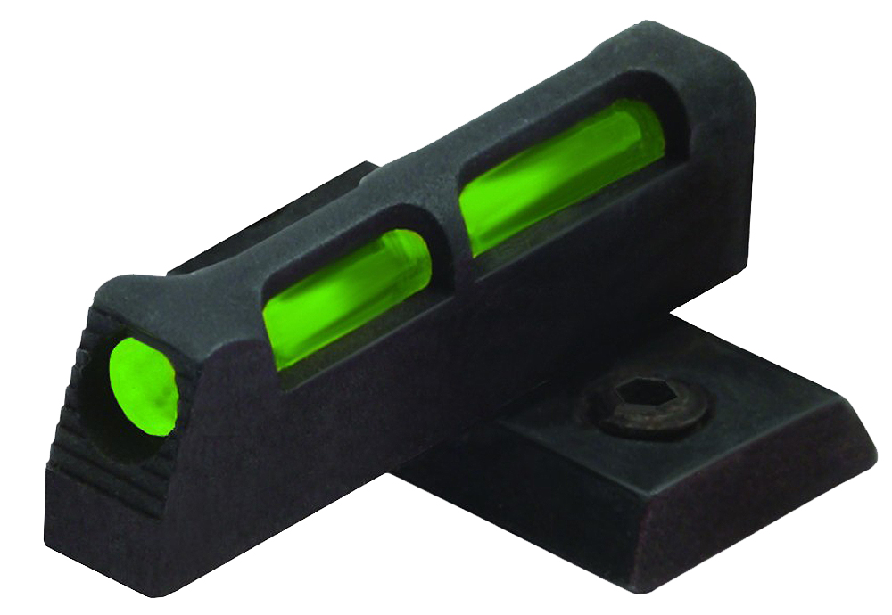 HiViz SR22 LiteWave Front Sight Interchangeable Green, Red, White Fiber Optic LitePipe Black Frame for Ruger SR22