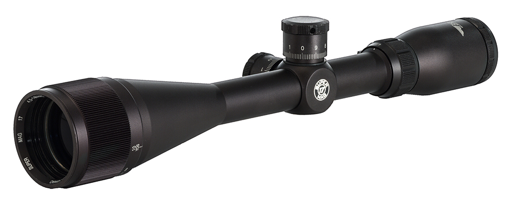 BSA 17SM624X44AO 17 Super Mag 6-24x 44mm AO Obj 16.6-4.8 ft @ 100 yds FOV 1