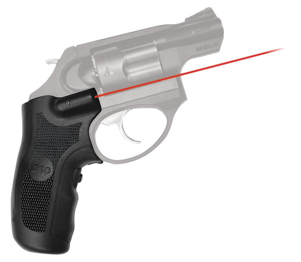 Crimson Trace LG415 Lasergrips  5mW Red Laser with 633nM Wavelength & 50 ft Range Black Finish for Ruger LCR, LCRx