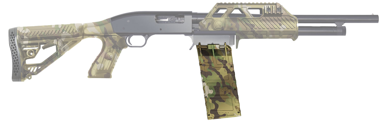 Adaptive Tactical 04023 Venom Shotgun10rd Box Mag Stk Set Kit Moss 500 12ga Poly MultiCam