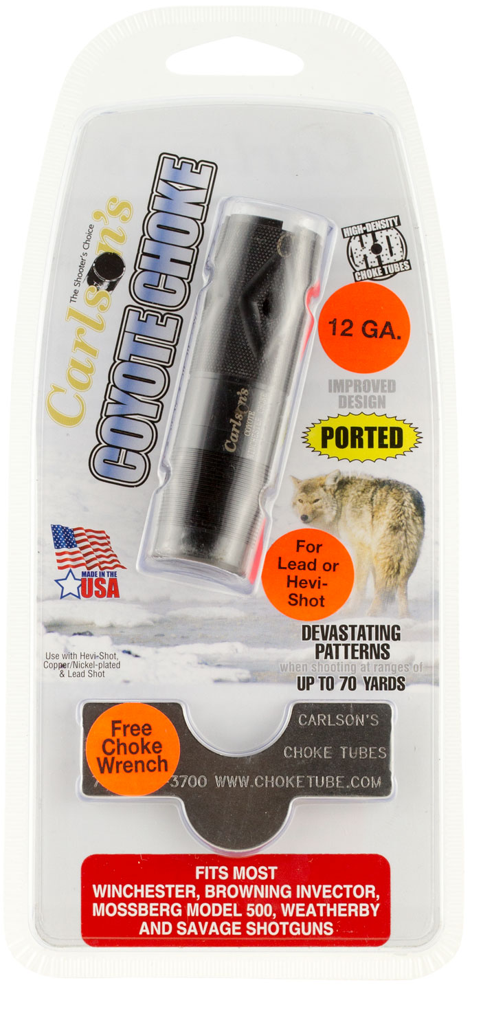 Carlsons Choke Tubes 30040 Coyote  WinChoke, Browning Invector, Mossberg 500 12 Gauge 17-4 Stainless Steel Blued (Ported)