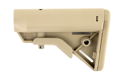 B5 Systems BRV1085 Bravo Stock  Flat Dark Earth Synthetic for AR-15, M4 with Mil-Spec Receiver Extension (Tube Not Included)