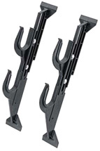Allen 17450 Gun/Accessory Rack  Black Plastic Holds 2