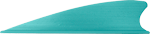 TAC VANES MATRIX 2.25 Inch SHIELD CUT TURQUOISE 36 PACK | 810024610693