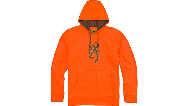 BROWNING TECH HOODIE LS BLAZE ORANGE X-LARGE | 023614979333