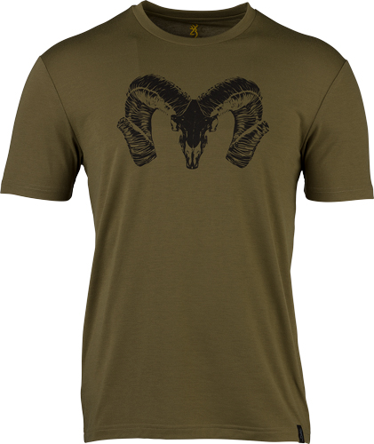 BROWNING SS PERF CAMP SHIRT RAM LOGO GREEN LARGE | 023614985723