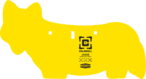 CALDWELL AR500 COYOTE TARGET 3/8 Inch  AR500 STEEL YELLOW | 661120747437