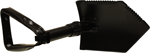 RED ROCK MILITARY TRI-FOLD SHOVEL W/ CASE 23 Inch OPEN BLACK | 846637002013