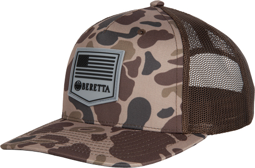 BERETTA CAP PM TRUCKER R 112 RUBBER PATCH BROWN DUCK CAMO | 082442966519