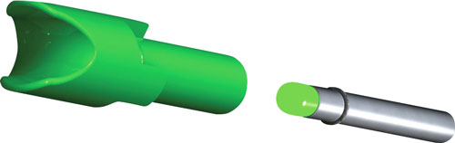 TENPOINT LIGHTED XBOW NOCK ALPHA-BRITE .297 Inch GREEN 3PK | 788244013351