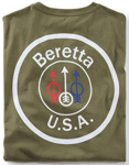 BERETTA T-SHIRT USA LOGO MEDIUM OD GREEN | 0082442874005
