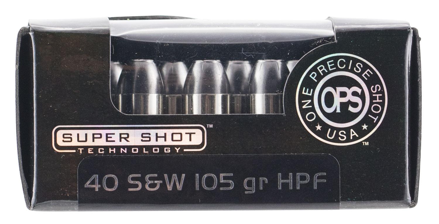 AMMO INC AMMO OPS .40SW 150GR. HP FRANGIBLE 20-PACK
