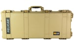 PELICAN 1700 CASE W/ WHEELS 3 PC FOAM FITS 34 Inch GUNS TAN | 019428181840