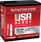Winchester Ammo WBR30168 Centerfire Rifle  308Win 168gr Open Tip 100 Per Box/10 Case | 020892642157