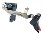 Cross Armory CRGTDI Drop In  Flat Trigger w/ 3.50 lbs Draw Weight  Black/Red Finish | 037182204841