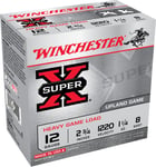 Winchester Ammo XU12SP8 Super X Heavy Game Load 12Gauge 2.75 Inch 1 1/4oz 8Shot 25 Per Box/10 Case  | 12GA | 020892013131