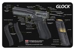 TekMat TEKR17GLOCKCA  Cleaning Mat Multi-Color Rubber 11 Inchx17 Inch Glock 3D Cutaway  | NA | 612409970787