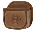 Browning 121040084 Santa Fe Shell Carrier Tan Canvas/Leather Capacity 1 box Belt Clip Mount | 023614017004