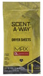 Scent-A-Way 07707 Max Dryer Sheets Odor Eliminator Odorless Scent Dryer Sheet 15 Per Pkg | 021291077076