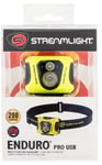 STREAMLIGHT ENDURO PRO USB HEADLAMP SPOT TO FLOOD YELLOW | 080926614352