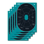 Girls With Guns 15283 Splash  Self-Adhesive Paper Black/Teal 12 Inchx18 Inch Oval 5 Pack | 026509046813