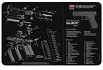 TekMat TEKR17GLOCKG5 Glock Gen5 Cleaning Mat Black/White Rubber 11 Inchx17 Inch Glock Gen5 Parts Diagram  | NA | 612409970862
