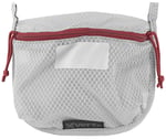 Vertx VTX5200AGYNA Overflow Pouch Medium Size made of White Nylon with Mesh  Red Accents, YKK Zipper  Durable Hook Back Panel 5 Inch W x 7.25 Inch H Dimensions | 190449284915