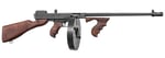 Thompson T1100D 1927A-1 Deluxe Carbine 45 ACP Caliber with 18 Inch Barrel, 201 Capacity Stick, 1001 Capacity Drum, Blued Metal Finish, American Walnut Stock Wood Grip Right Hand  | .45 ACP | 602686211086